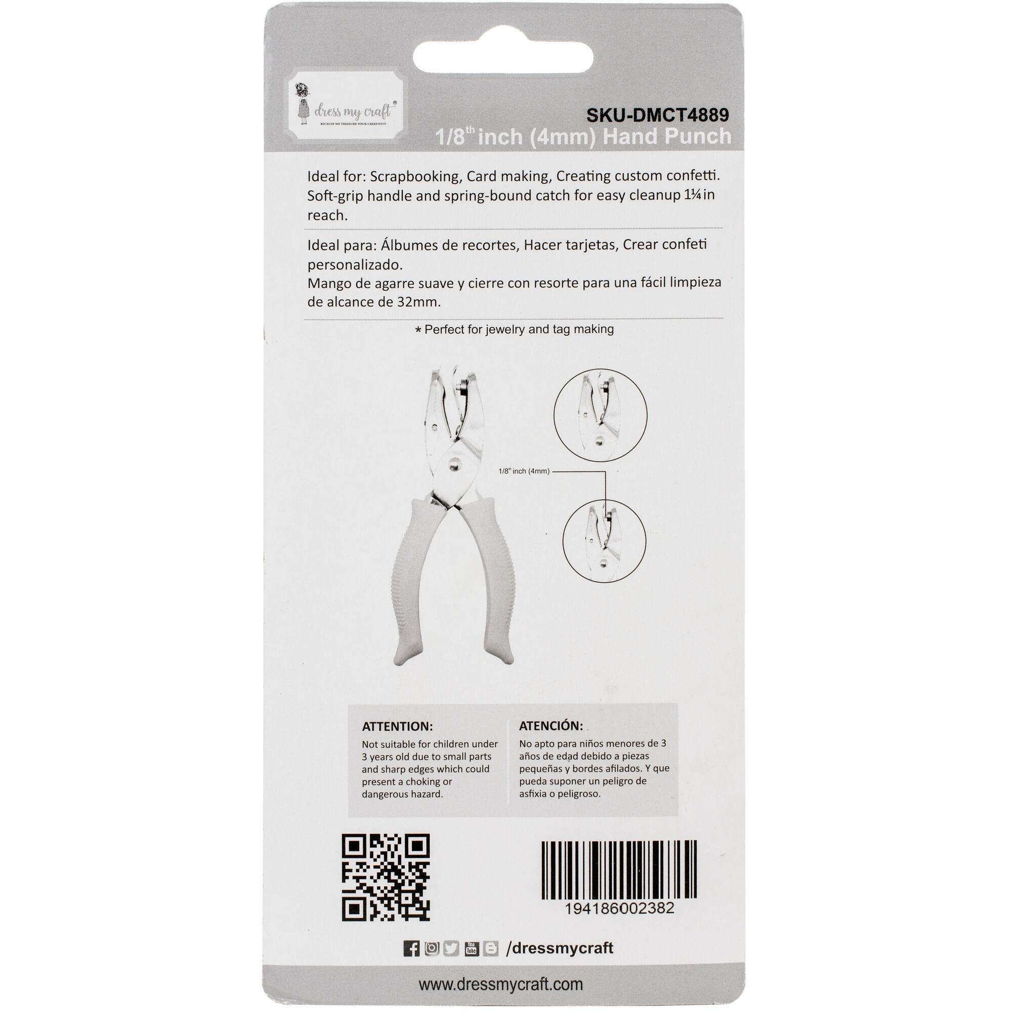 Dress My Craft® 1/8" Hand Punch